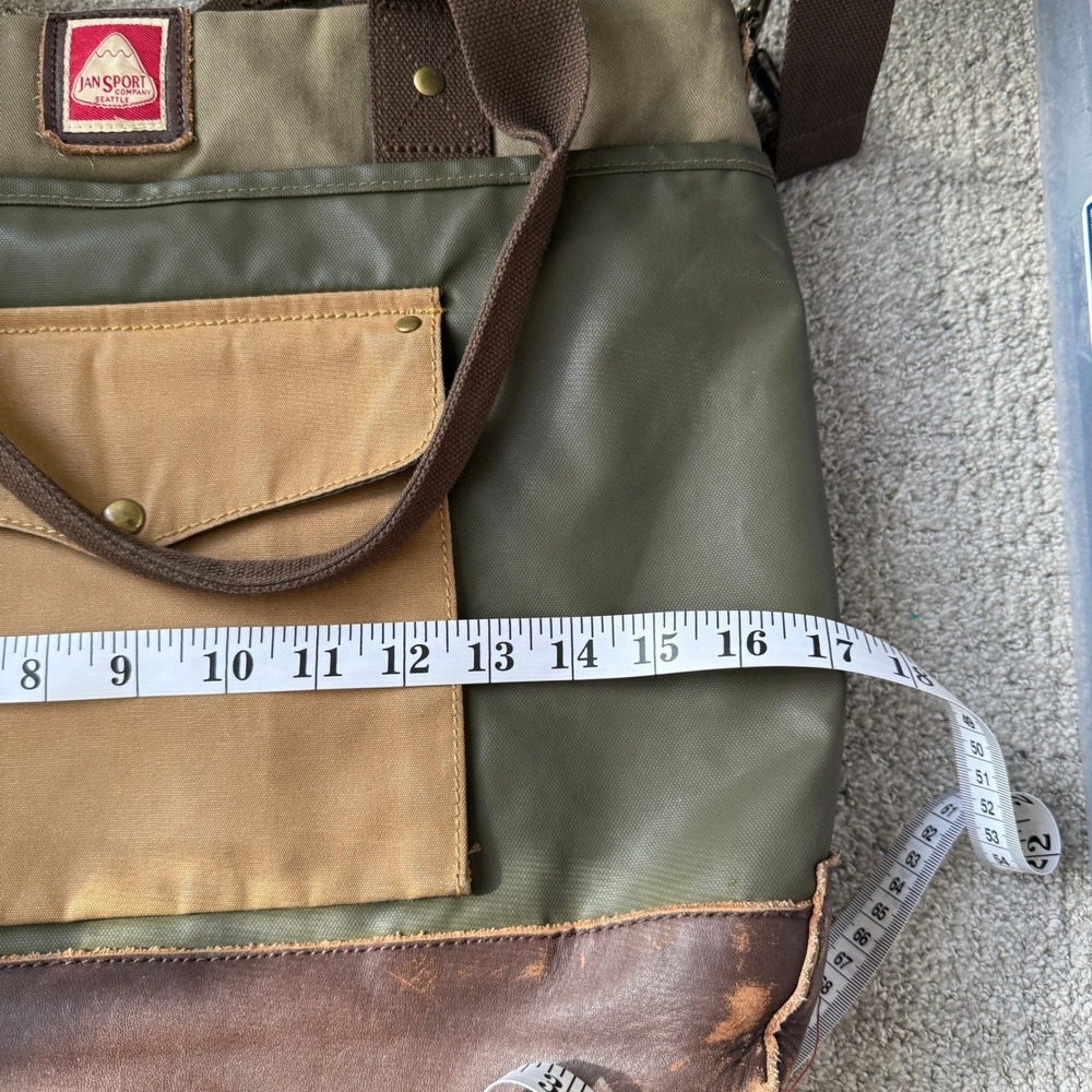 JanSport Seattle Skip Yowell Green Machine Brannon Messenger‎ Tote Bag Rare - Picture 14 of 15